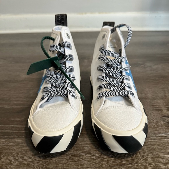 OFF-WHITE***White High Top Sneakers***EU 39 US 9 $560 - Picture 2 of 8